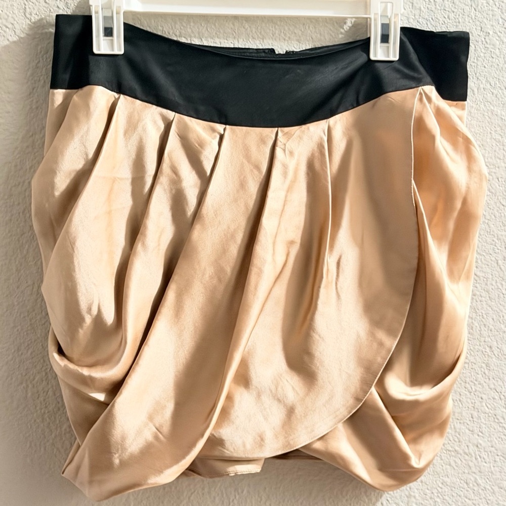 VINTAGE-Bergdorf Goodman -100% SILK Bubble Skirt with Black Waistband - Skirt - Picture 2 of 5